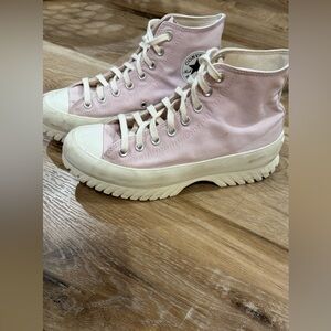 Converse Women's Light Pink High-Top Sneakers sz10.5